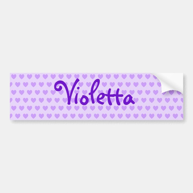 Violetta Lila Autoaufkleber (Vorne)