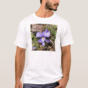 Violettblättriges Stiefmütterchen mit Vergissmeinn T-Shirt