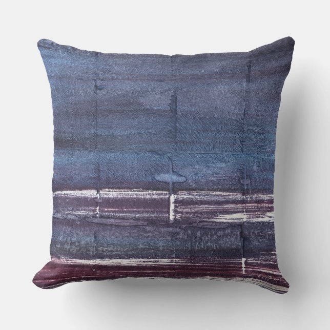 Violettburgund-Kunst Kissen (Vorderseite)
