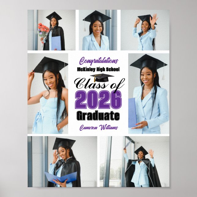 Violette Abschlusscollage 2026 Poster (Vorne)