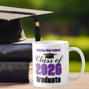 Violette Abschlussklasse 2026 Andenken Kaffeetasse