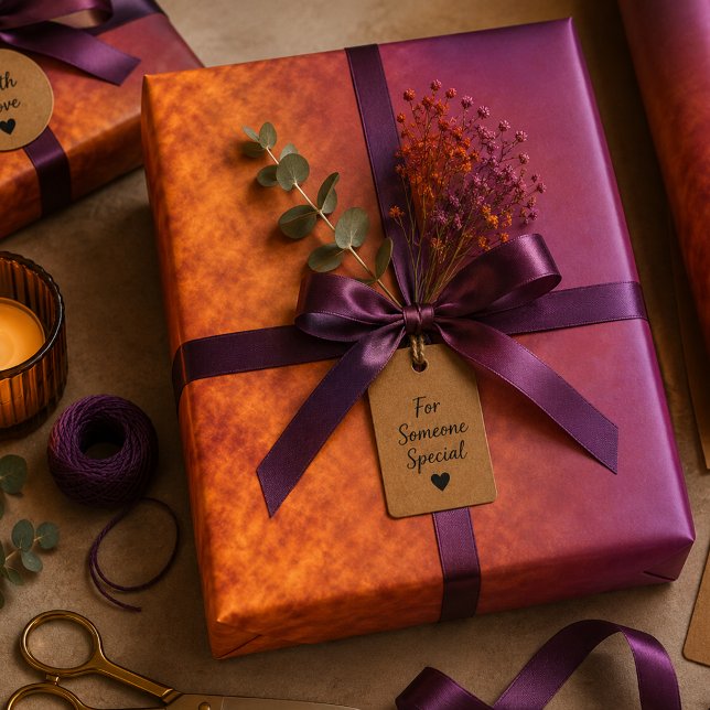 Violette Aschenfall Geschenkpapier Set (Von Creator hochgeladen)