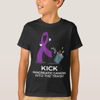 Violette Bänder für das Bewusstsein für Bauchspeic T-Shirt