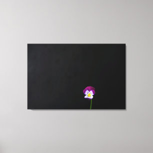 Violette Blume 36x24 (90x60cm) Waccnm Leinwanddruck