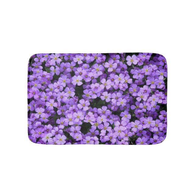 Violette Blume Bath Mat Badematte (Vorderseite)
