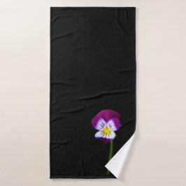 Violette Blume btcnm Badhandtuch Set