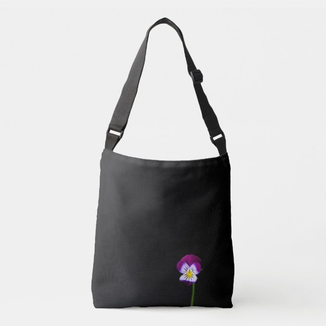 Violette Blume cbcnm Tragetaschen Mit Langen Trägern (Vorderseite)