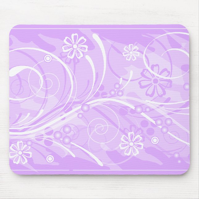 violette Blume Mousepad (Vorne)