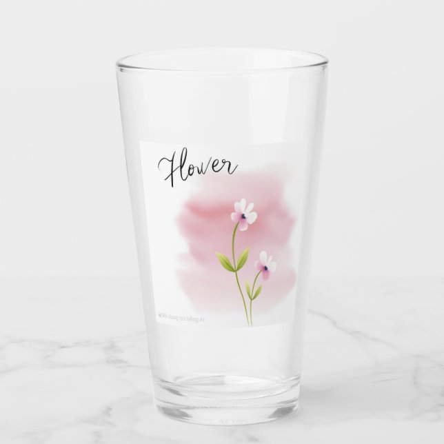 Violette Blume Tasse (Vorderseite)