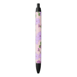 Violette Blumen, Blumenmuster, Muster von Blume Kugelschreiber