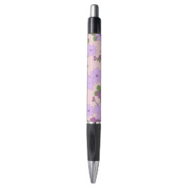 Violette Blumen, Blumenmuster, Muster von Blume Kugelschreiber