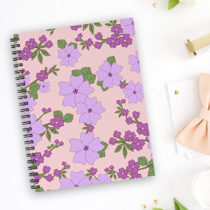 Violette Blumen, Blumenmuster, Muster von Blume Planer