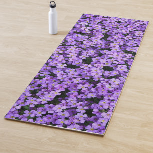 Violette Blumen Yoga Mat Yogamatte