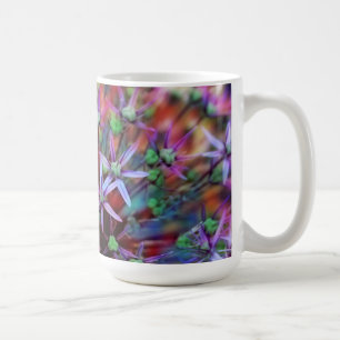 Violette Blüten von Zierlauch Globemaster Kaffeetasse