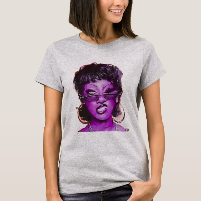 Violette Dame T-Shirt (Vorderseite)