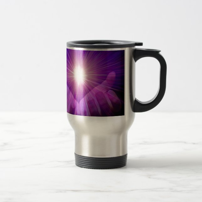 violette Flamme Reisebecher (Rechts)