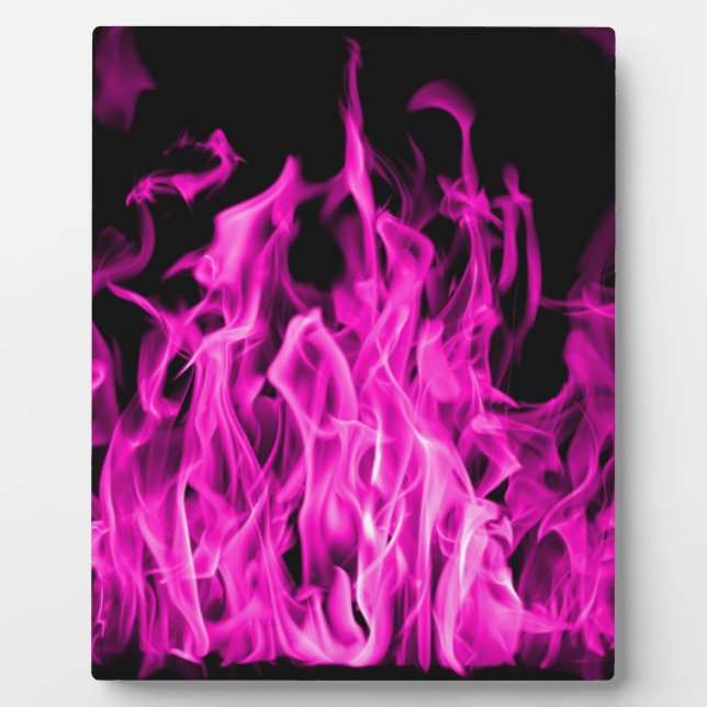 Violette Flammen und violette Feuergeschenke aus S Fotoplatte (Vorderseite)