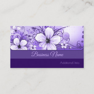 Violette florale Visitenkarte