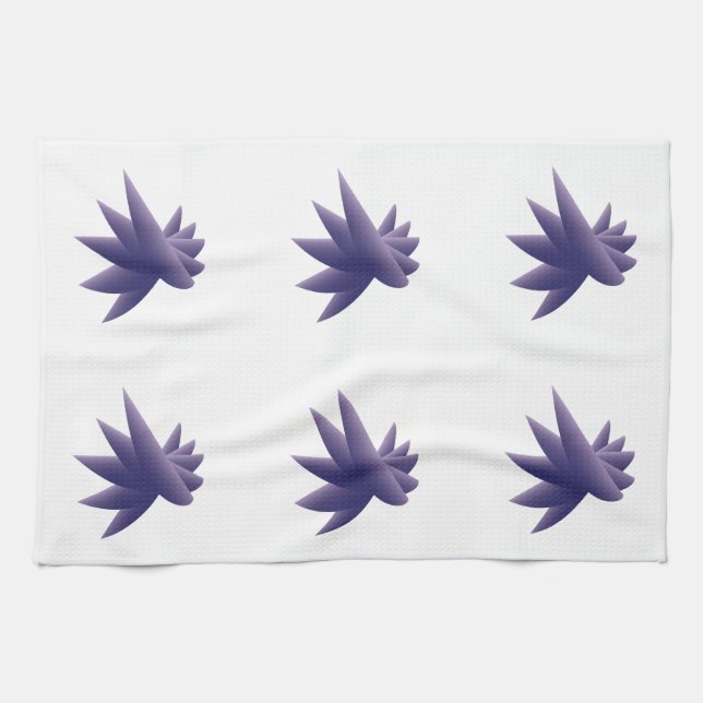 Violette Flügel Handtuch (Horizontal)