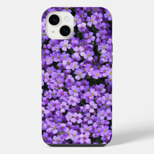 Violette Frühlingslila Blumen Veilchen iPhone 14 Plus Hülle