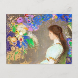 Violette Heymann, Fine Art Gemälde von Redon Postkarte