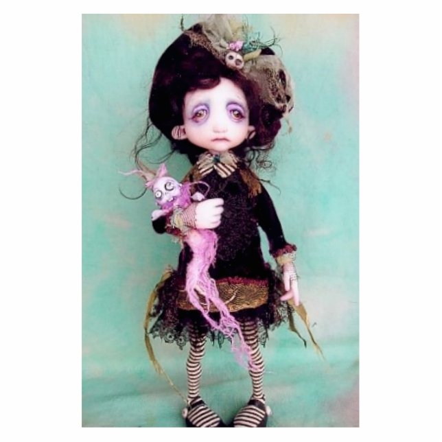 Violette Lerche Freistehende Fotoskulptur (Vorne)