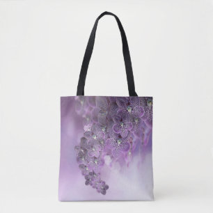 Violette lila blühende Orchideenblumen Tasche