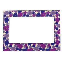 Violette Muster Purpel und blau auf Elfenbein