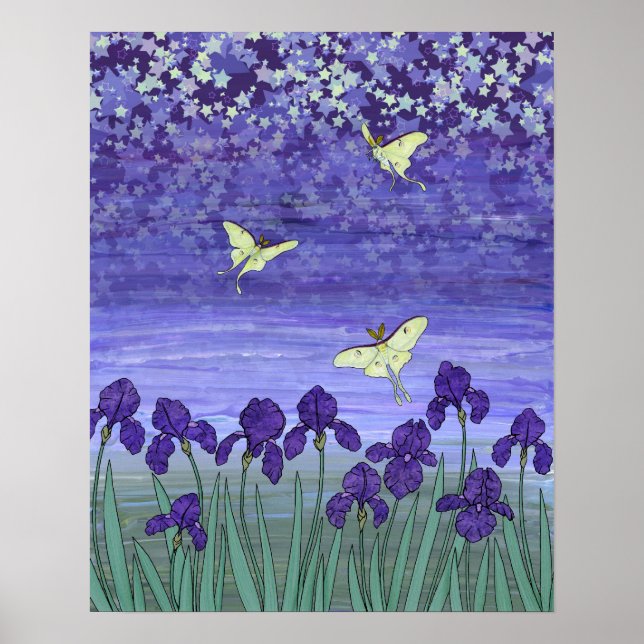 violette Nacht Poster (Vorne)