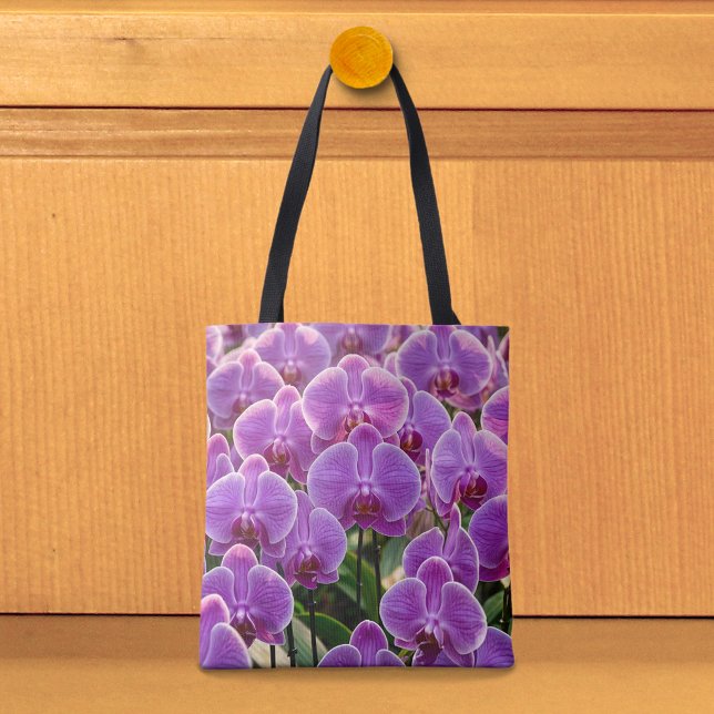 Violette Orchideen-Tasche Tasche (Tote bag with purple orchids)