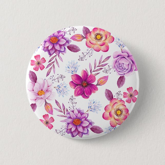 Violette Rose Button (Vorderseite)