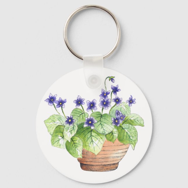 Violette Schlüsselanhänger (Vorderseite)