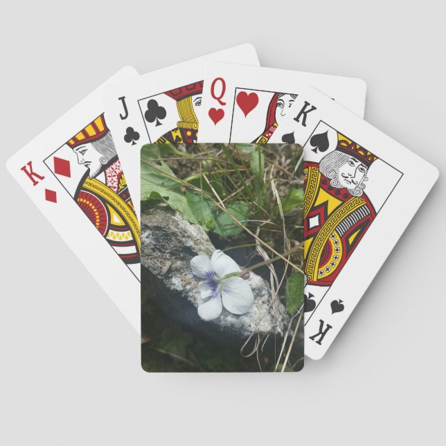 Violette Spielkarten (Rückseite)