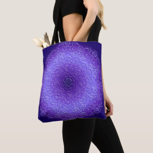 Violette Steigungs-Mandala Tasche