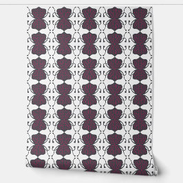 Violette Tentakel-Blumen-Wallpaper Tapete