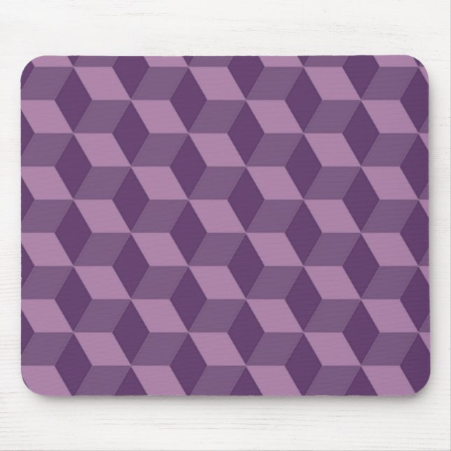 VIOLETTE WÜRFEL MUSTER MOUSEPAD (Vorne)
