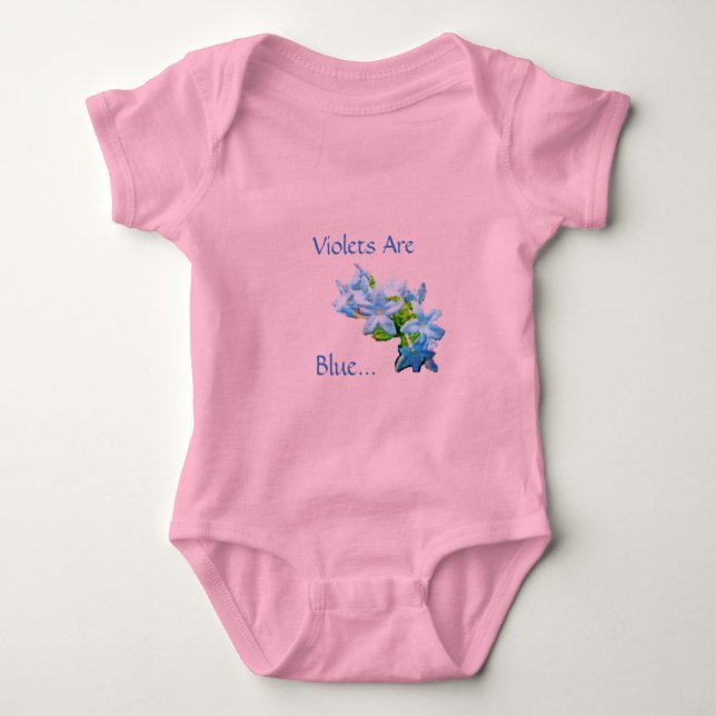 Violetten sind blau... Baby Bodysuit Baby Strampler (Vorderseite)