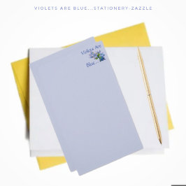 Violetten sind blau... briefpapier