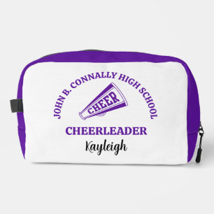 Violetter Cheerleader für die High School personal Waschbeutel