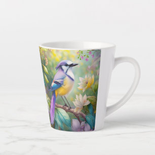 Violetter Haubenjay-Fantasievogel Milchtasse
