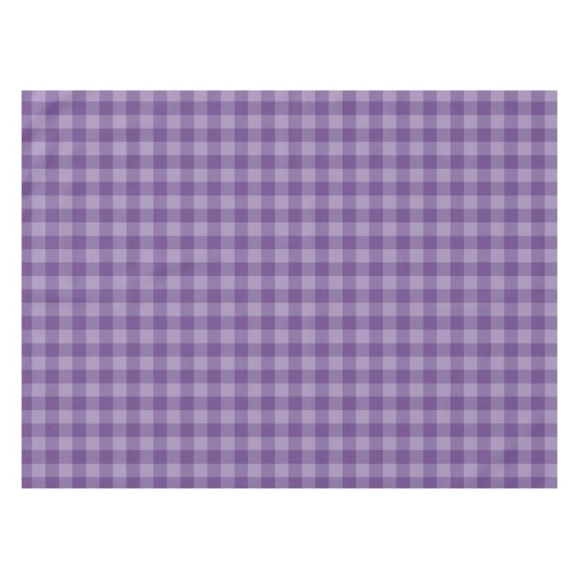 Violetter karierter Hintergrund Tischdecke (Vorderseite (Horizontal))