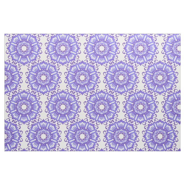 Violetter Mit Blumenmandala. Stoff (Fat Quarter (45,7 x 55,9 cm))