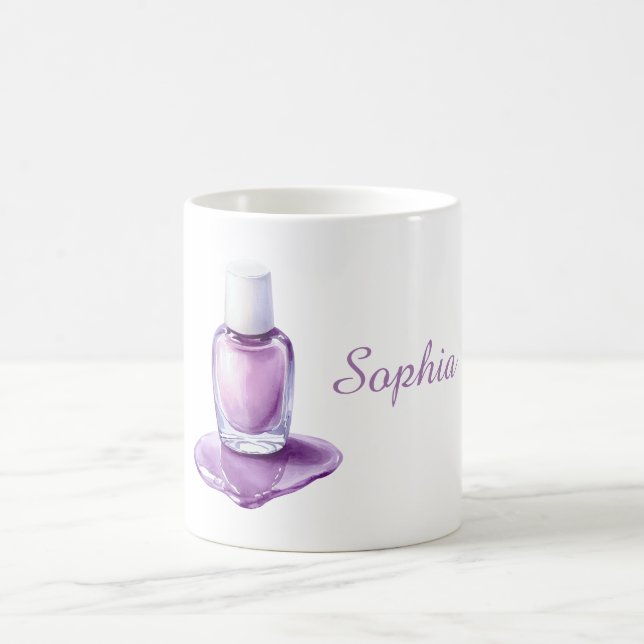 Violetter Nagellack Kaffeetasse (Mittel)