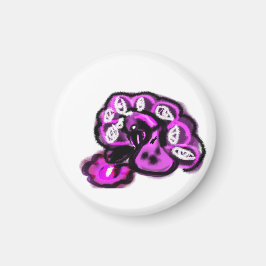 Violetter Pfau Magnet