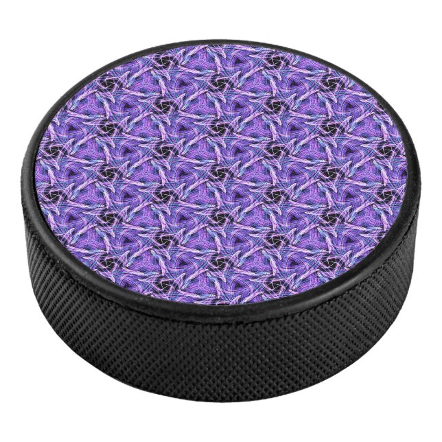 Violetter Puls Eishockey Puck (3/4)