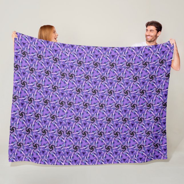 Violetter Puls Fleecedecke (Beispiel)