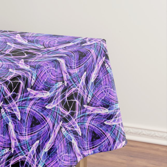 Violetter Puls Tischdecke (Beispiel)