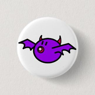 Violetter Schläger (weißer Hintergrund) Button