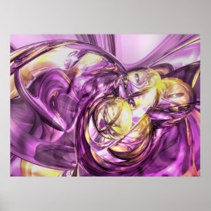 Violetter Sommer-abstraktes Plakat