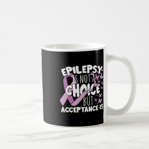 Violettes Band Epilepsie-Bewusstsein Akzeptanz Kaffeetasse